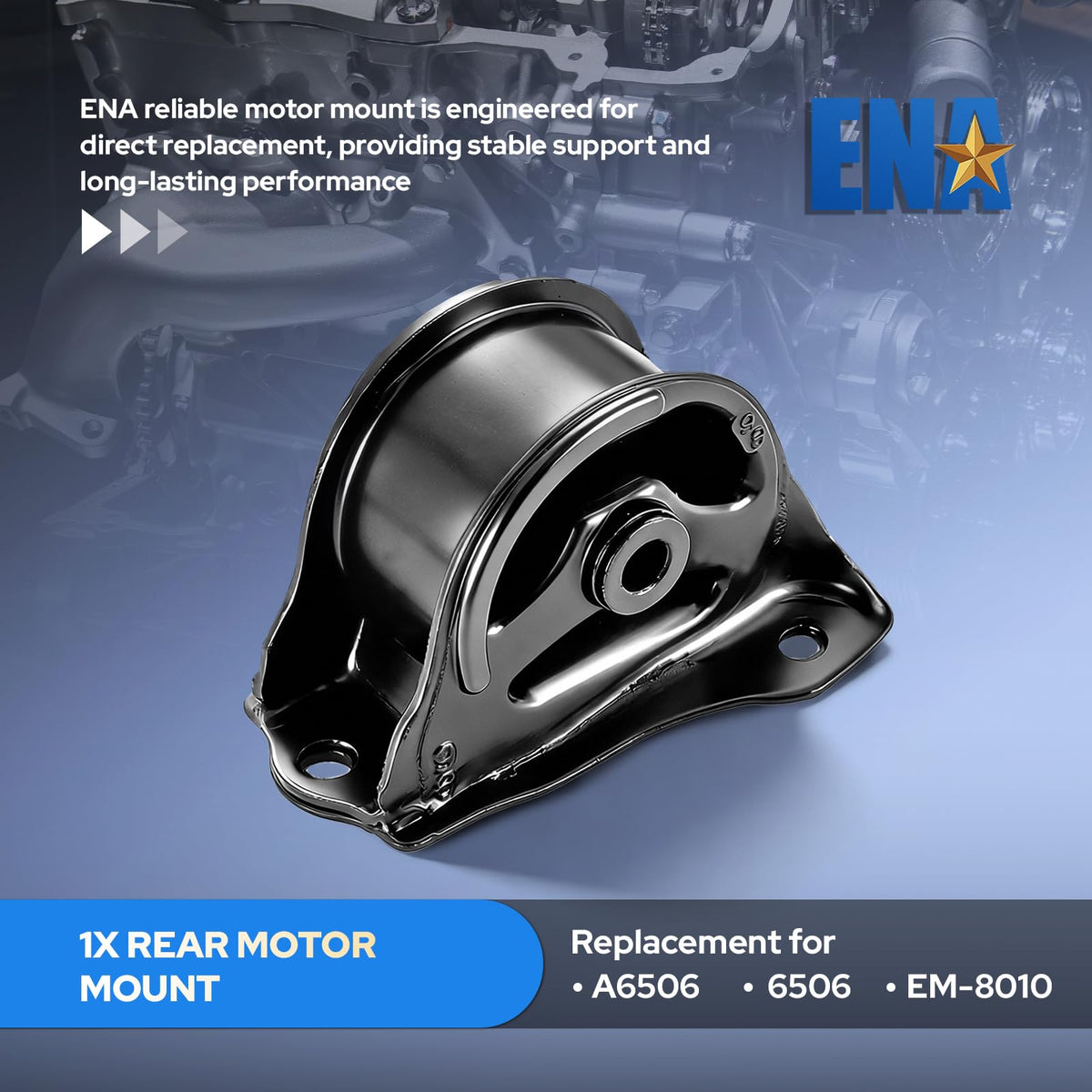ENA mount installed in engine bay showing restored engine stability
