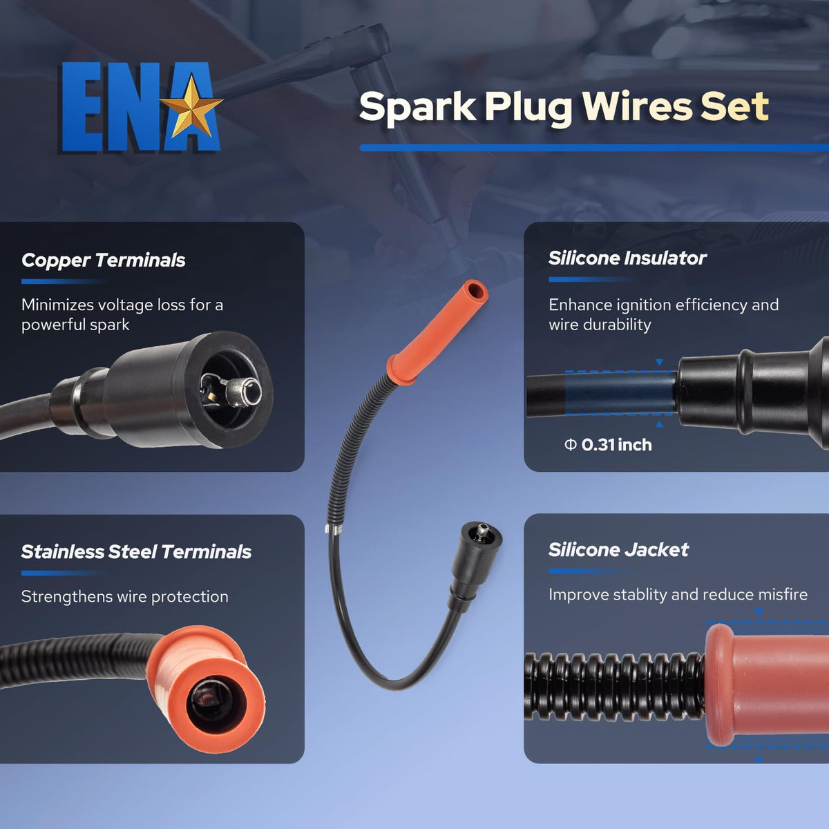 ENA ignition components installed in a Ford 6.2L engine bay for proper fit