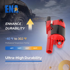 ENA ignition coil installed in engine bay demonstrating direct-fit convenience