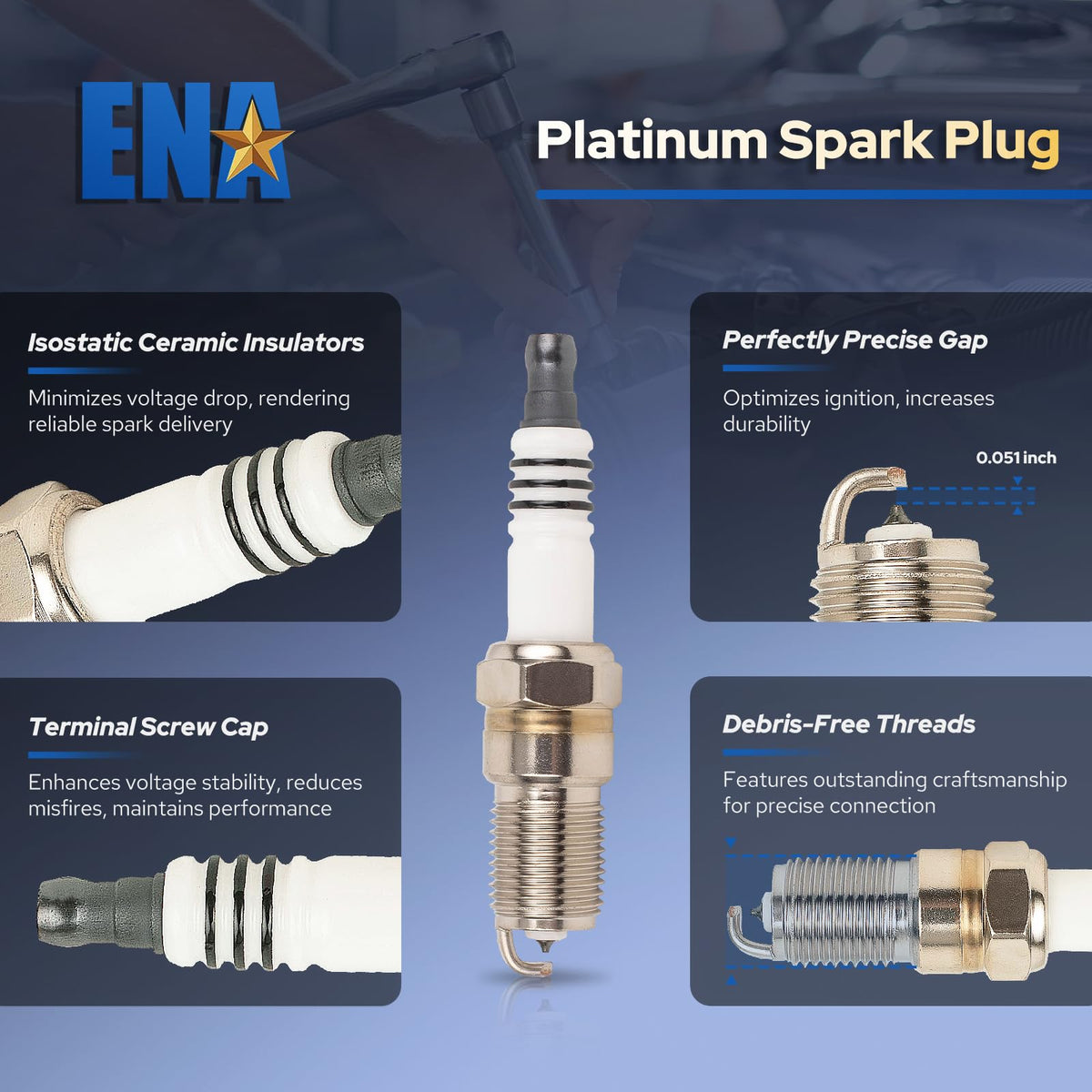 ENA kit installed on engine showing proper routing and improved ignition reliability