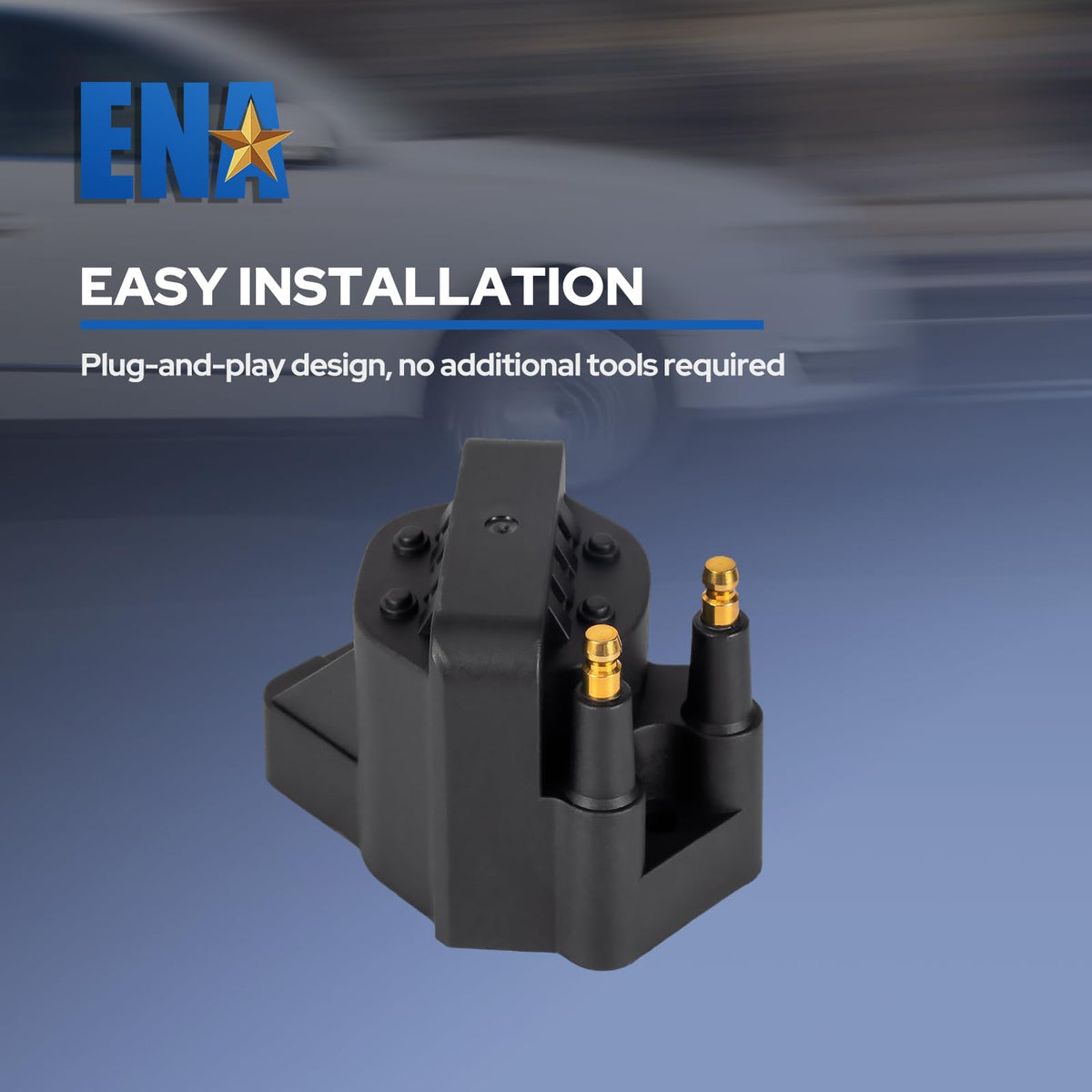 ENA coil set in garage during installation demonstrating ease of service