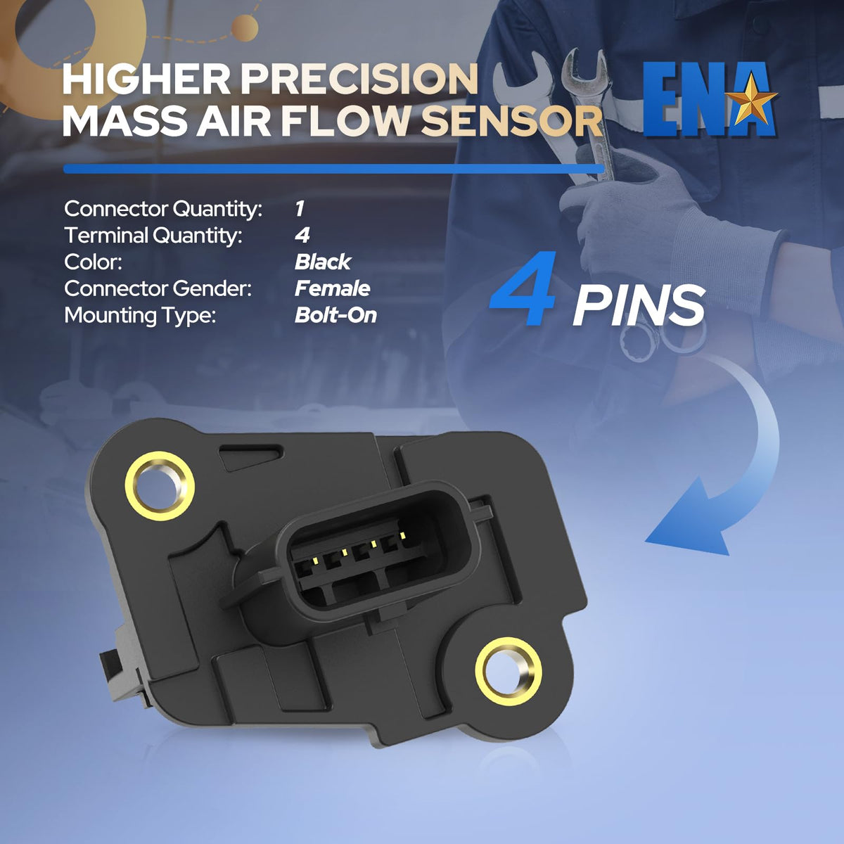ENA MAF installed in engine bay demonstrating restored airflow accuracy