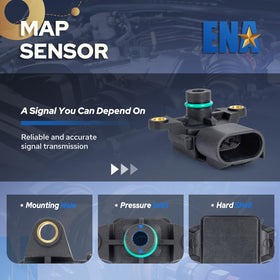 ENA MAP sensor installed in engine bay demonstrating direct-fit replacement benefit