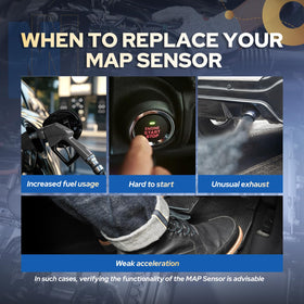ENA MAP sensor in garage during install showing ease of DIY replacement and fit