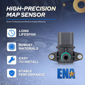 ENA MAP sensor packaged with warranty card assuring buyer confidence and coverage