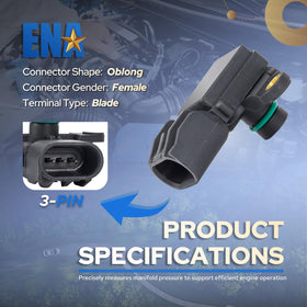 ENA MAP sensor pressure port closeup showing clean port for accurate readings
