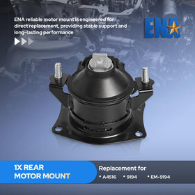 ENA mount installed on engine demonstrating restored alignment and quieter ride
