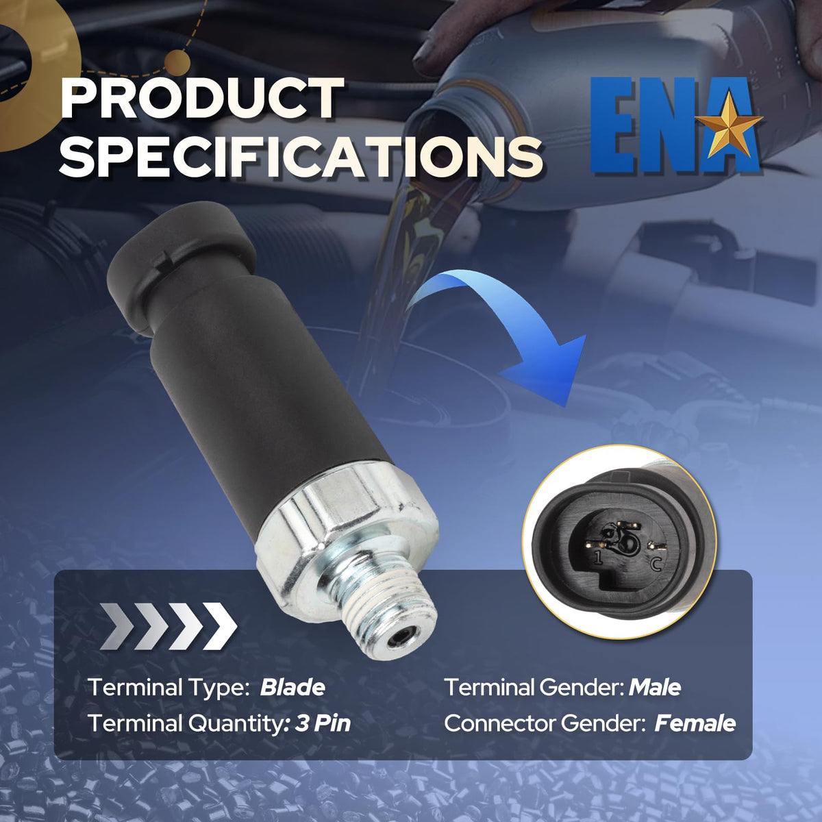 ENA sensor installed under hood demonstrating straightforward replacement benefit