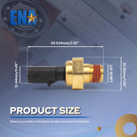 ENA sensor label and part numbers confirming compatibility and peace of mind
