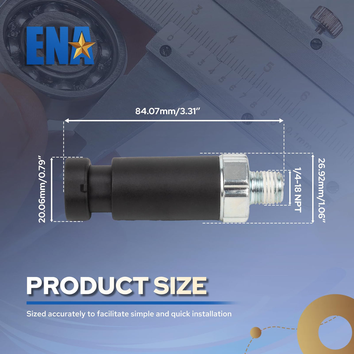 ENA sensor label marking closeup confirming part number compatibility