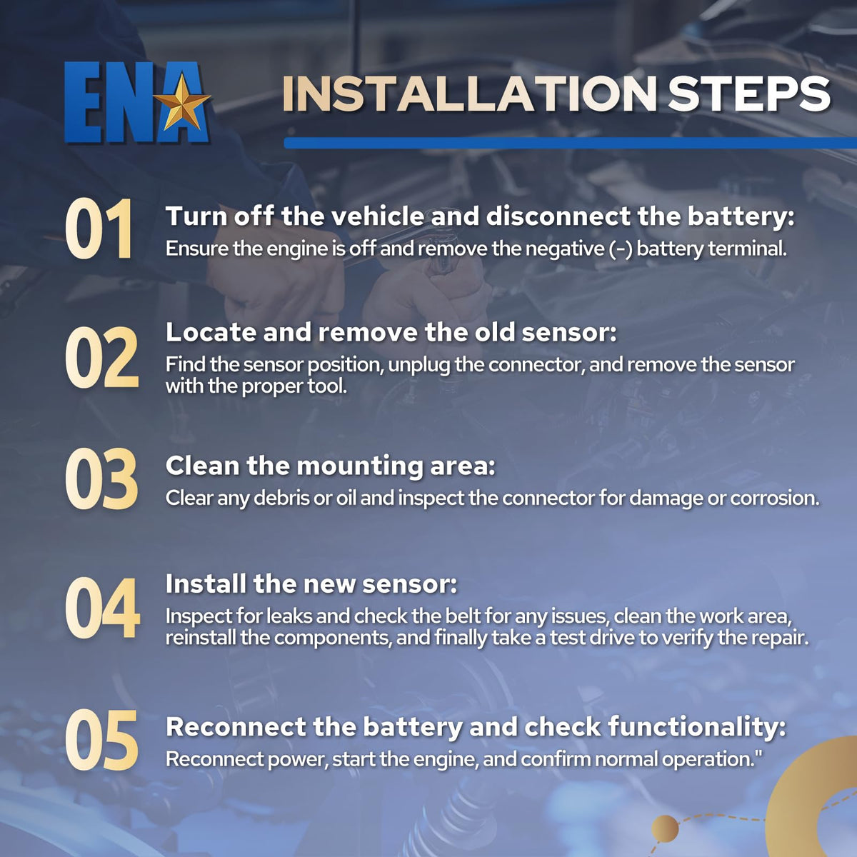 ENA oil pressure sensor in garage setting illustrating easy DIY installation benefit