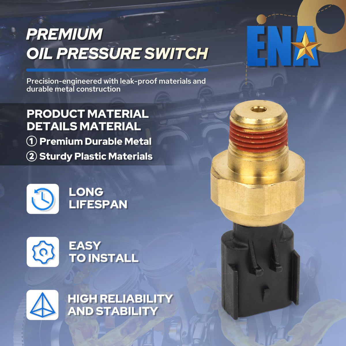 ENA sensor threaded base detail showing durable threads and sealing surface