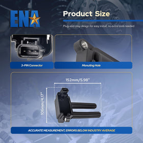 ENA packaging with warranty card showing included 12-month protection