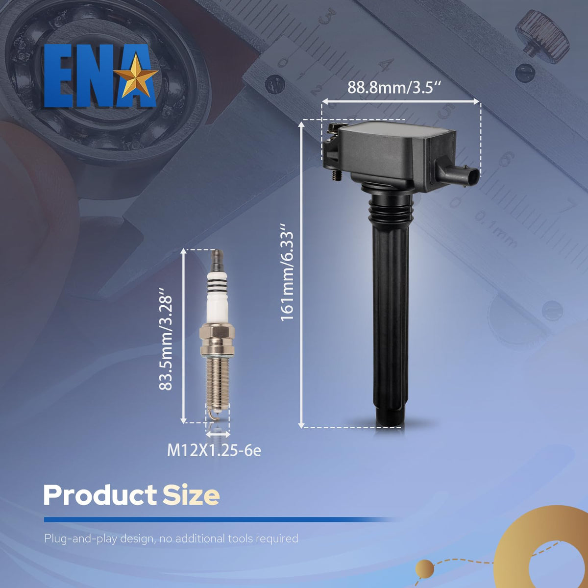 ENA open packaging with tools nearby, visualizes quick DIY installation and included components