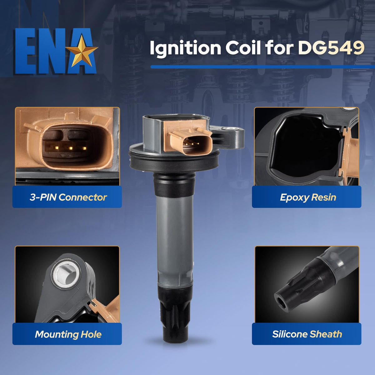 ENA spark plug being inserted illustrating correct gap and installation ease