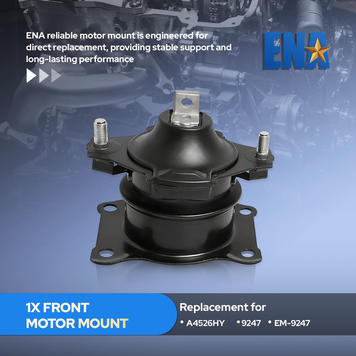 ENA rear transmission mount side profile showing reinforced mounting points