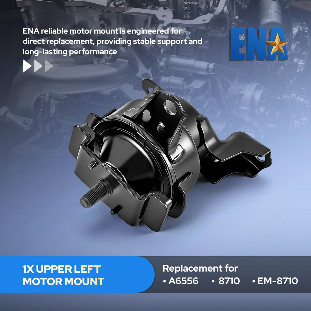 ENA rear transmission mount undercarriage view improving driveline alignment