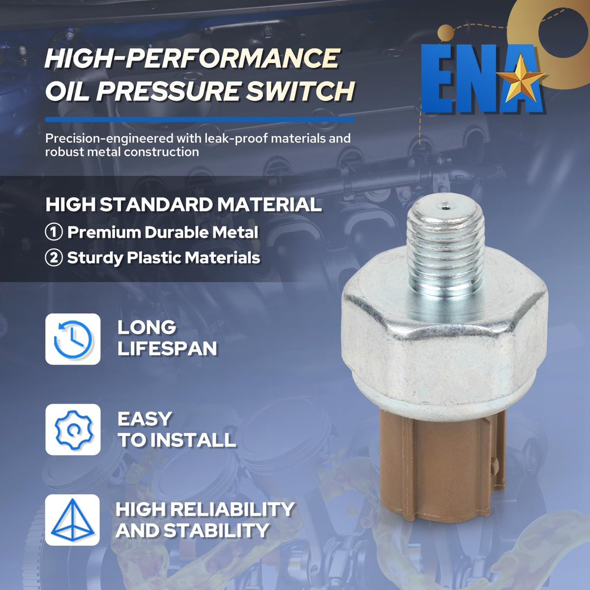 ENA sensor installed in engine bay demonstrating correct fit and restoration of signaling