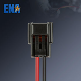 ENA connector next to ruler showing compact size for easy replacement