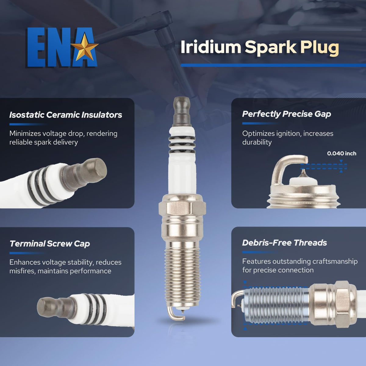 ENA spark plug gap being measured for correct combustion performance