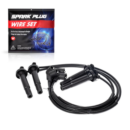 ENA spark plug wire set front view showing full kit and connectors, reliable fit