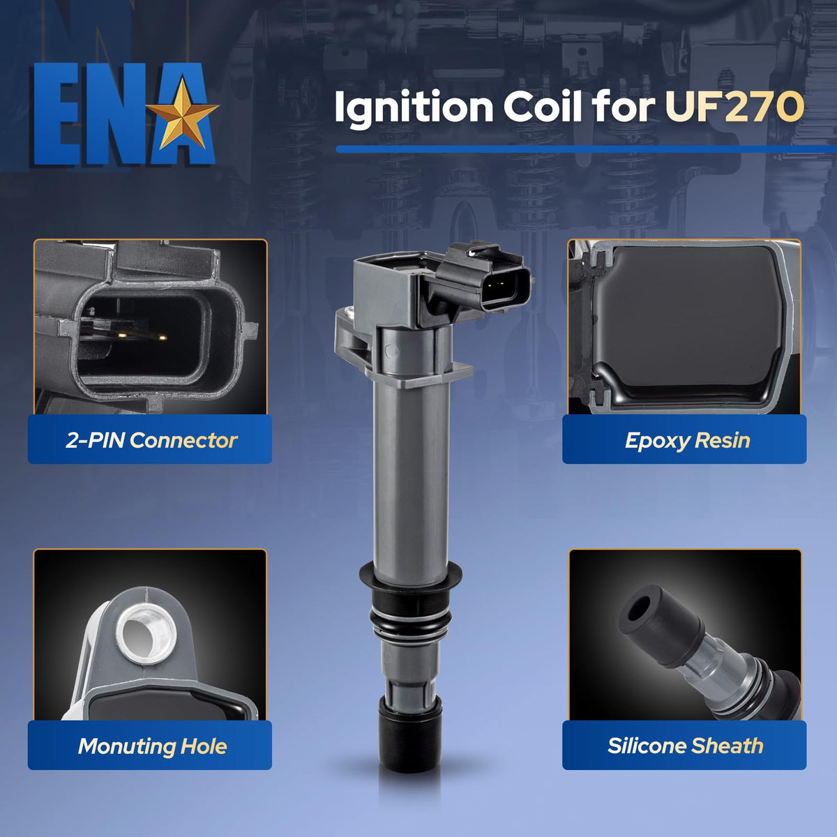 ENA valve-cover close-up displaying correct bolt-on fit for straightforward replacement
