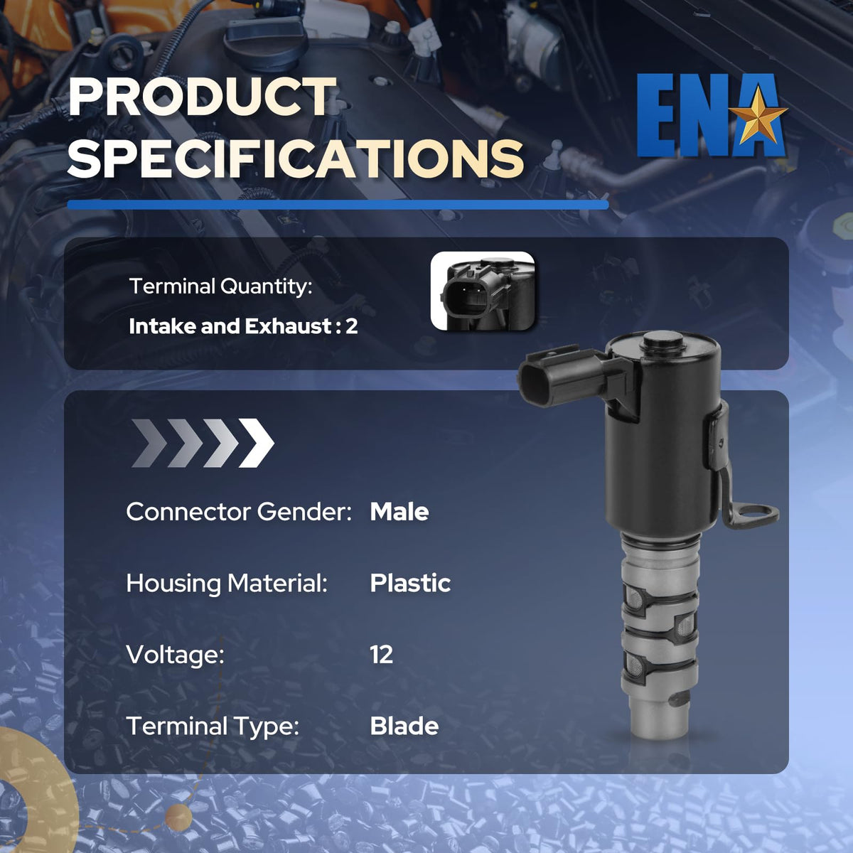 ENA side profile illustrating robust housing and durable internal structure