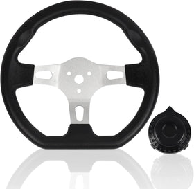 Enajucy front view steering wheel showing shape and improved control