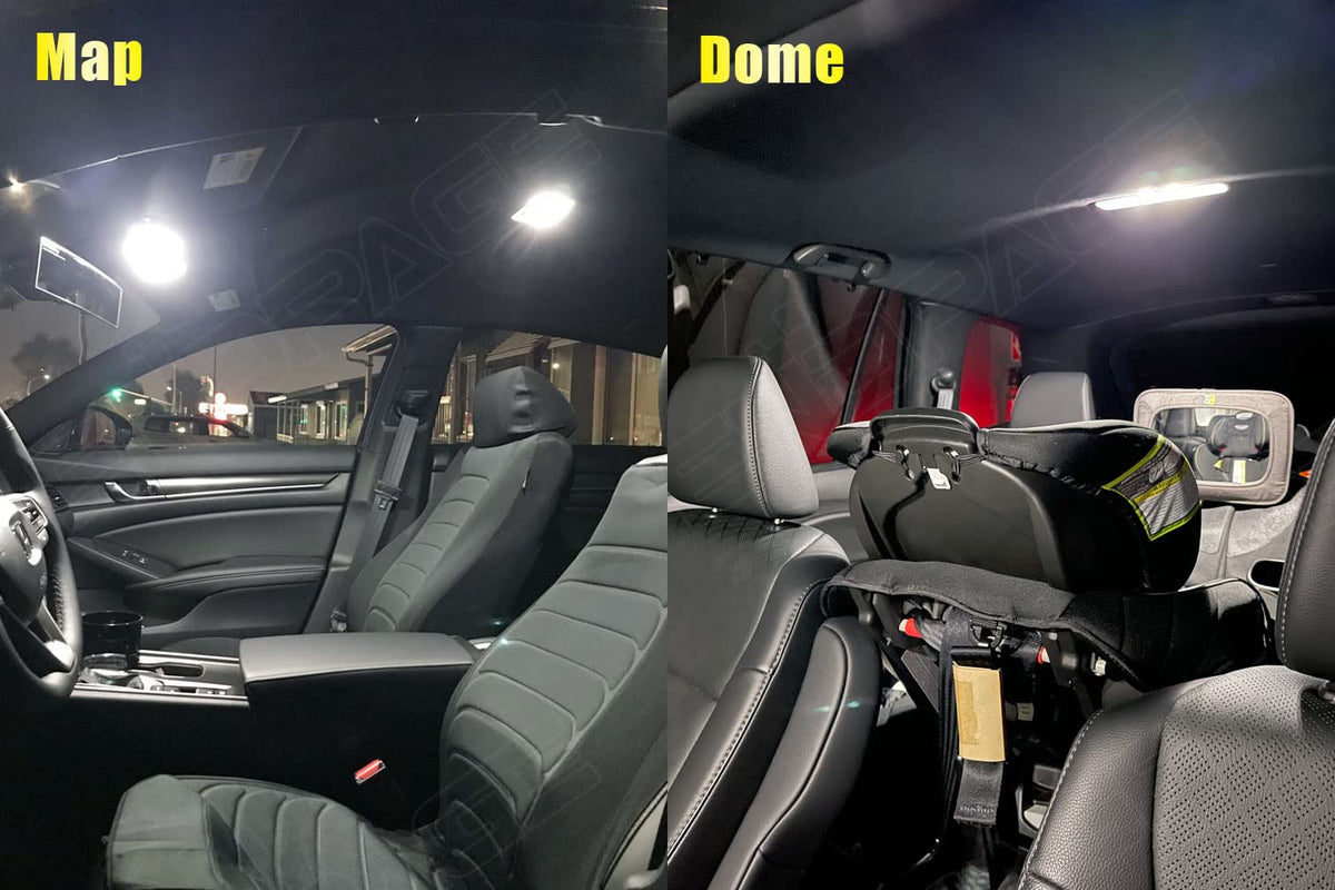 ENDPAGE installed dome and map lights in Accord interior improving visibility