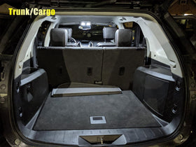 ENDPAGE installed map and dome LEDs in Explorer delivering clearer cabin visibility benefit