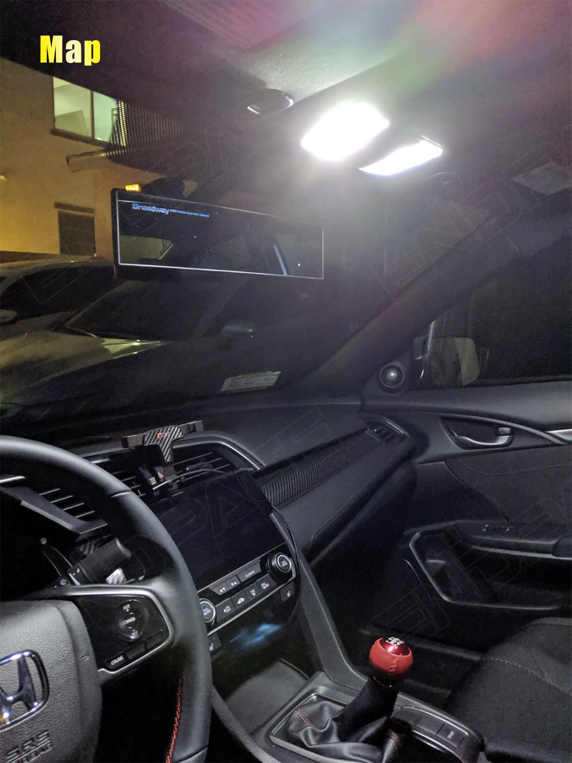 ENDPAGE dome light installed in Honda CR‑V ceiling delivers brighter cabin light