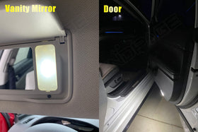 ENDPAGE license plate LEDs installed improving rear illumination and vehicle visibility