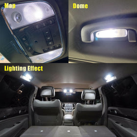 ENDPAGE license plate light installed on Charger giving crisp white illumination benefit