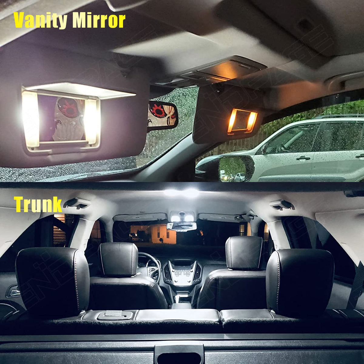 ENDPAGE license plate lights installed providing clearer rear illumination