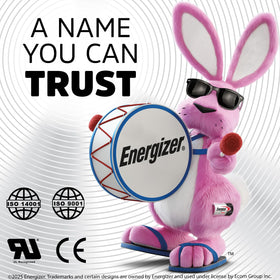 Energizer EN7-6 casing detail highlighting vibration-resistant construction benefit