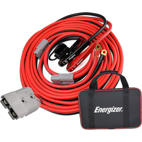 Energizer front view of packaged 30ft cables showing robust design and portability