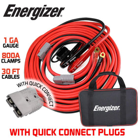 Energizer close-up of quick-connect plug for fast, secure battery hookups