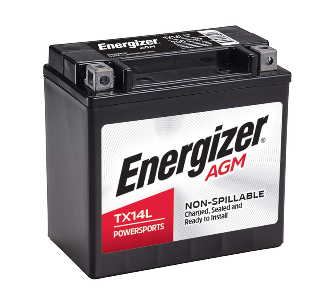 Energizer TX14L front view showing terminals and compact ready-to-install design benefit