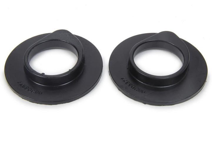 Energy Suspension front coil isolator kit showing packaging and durable polyurethane benefit