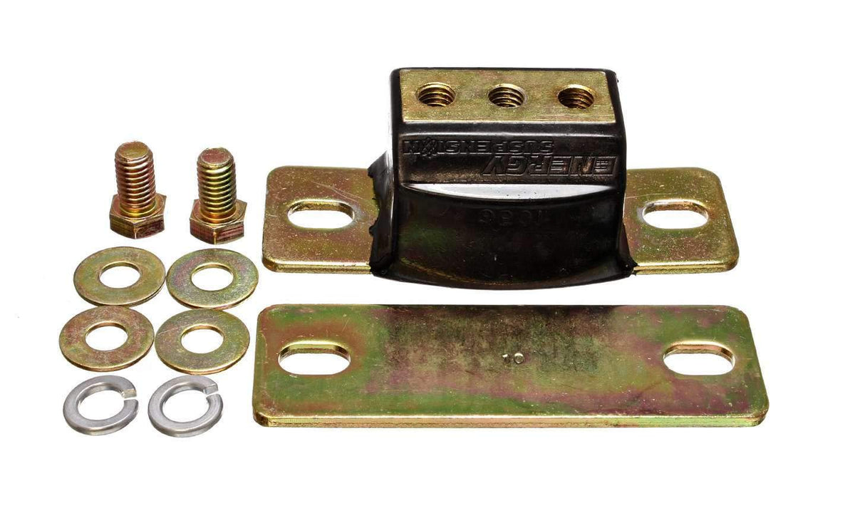 Energy Suspension transmission mount front view showing durable polyurethane and clear fitment