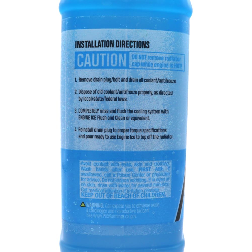 Engine Ice bright blue coolant texture illustrating clarity