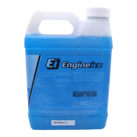Engine Ice pouring from bottle into radiator for easy install