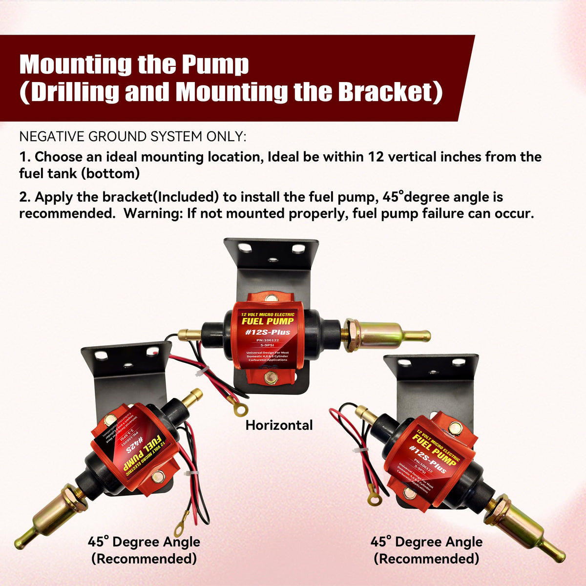 ENGINEMAN inline fuel filter with supplied hoses, protects system from particulates