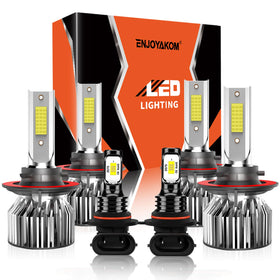 ENJOYAKOM front view of six-pack bulbs showing complete kit and fitment benefit