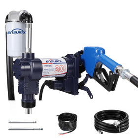 Ensurix front view of transfer pump showing compact durable design and fast fueling