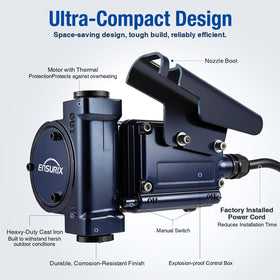 Ensurix telescopic suction pipe and filter close-up improving fuel cleanliness