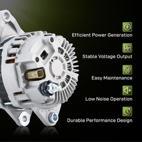 EnTurbo alternator label and part numbers image confirming compatibility and authenticity