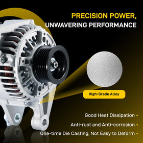EnTurbo alternator installed in engine bay demonstrating direct-fit compatibility