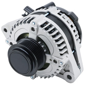 EnTurbo front view alternator showing housing and mounting for easy installation