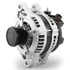 EnTurbo front view alternator showing clean housing and mounting points for reliable replacement
